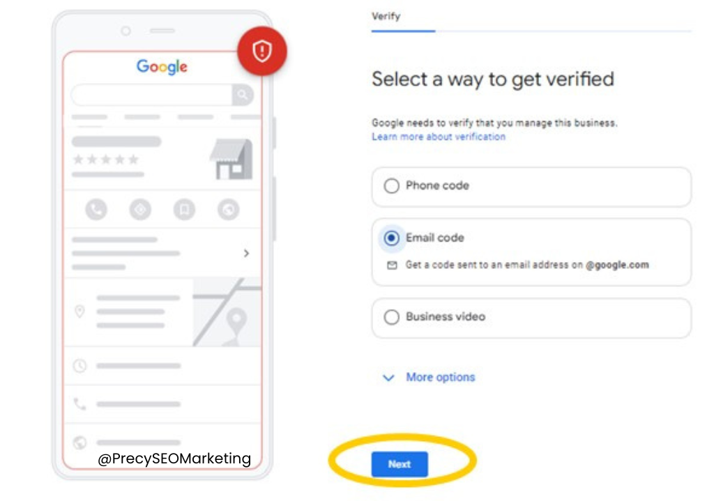 verification options