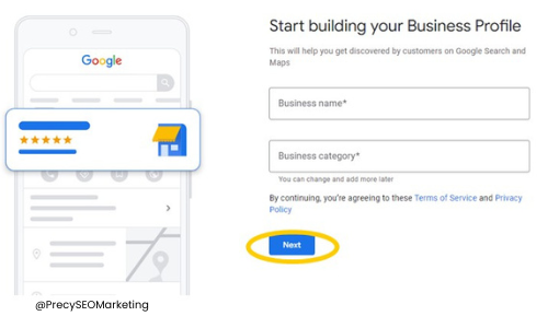 Stand build business profile