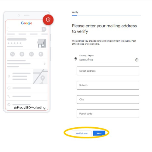 verify listing business profile